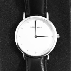 BARRON ARDEN Black Leather watch